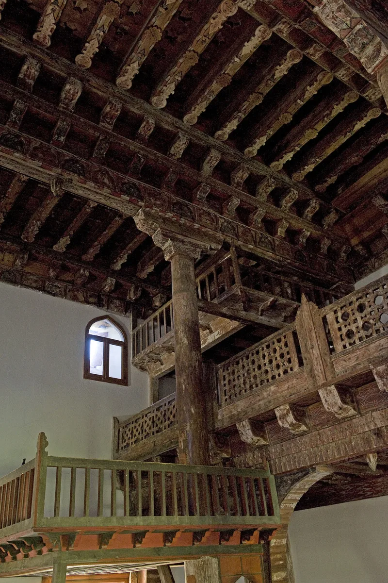 Mahmut Bey Mosque in Kasaba—a 14th-century wooden mosque